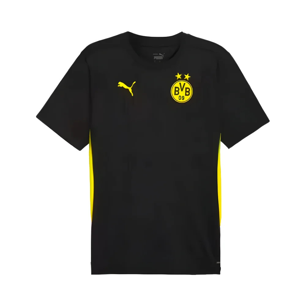 '24-'25 Borussia Dortmund Training Shirt (Black) Polyester Made By: Puma Men's Black Medium