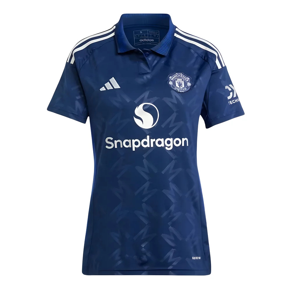 '24-'25 Man Utd Away Shirt () Polyester Manchester United Made By: Adidas Women's Navy Medium