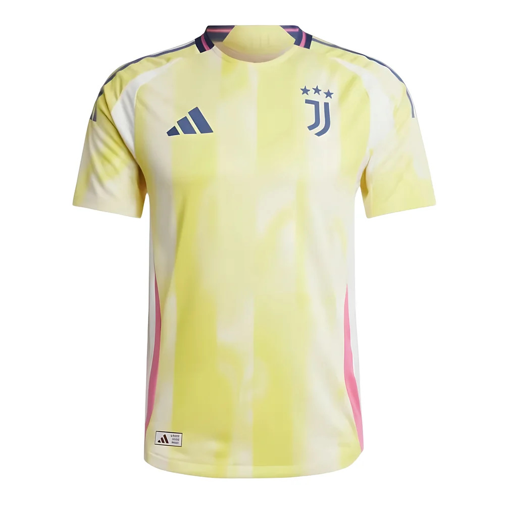 '24-'25 Juventus Authentic Away Shirt Polyester Made By: Adidas Men's Yellow Medium