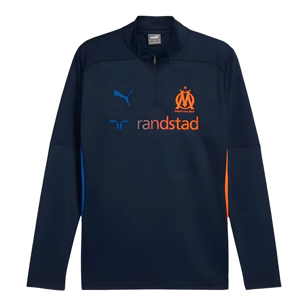 2024-2025 Marseille Training 1/4 Zip Top (Navy) [77822224