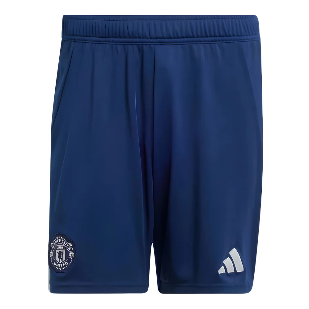 '24-'25 Man Utd Away Shorts (Night Indigo) Polyester Manchester United Made By: Adidas Men's Navy Medium