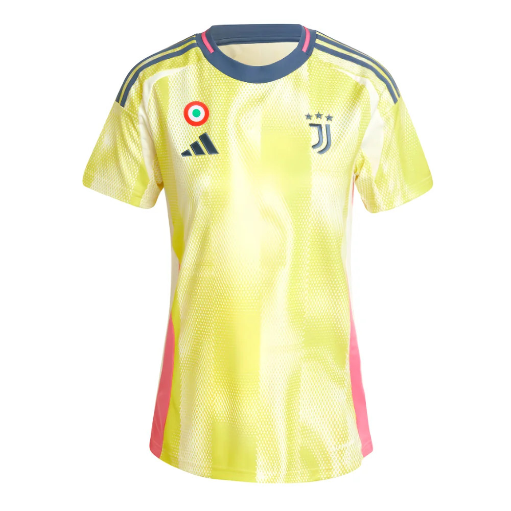 '24-'25 Juventus Away Shirt () Polyester Made By: Adidas Women's Yellow Small
