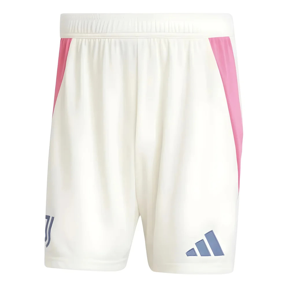 '24-'25 Juventus Away Shorts (White) Polyester Made By: Adidas Men's White 42 Waist