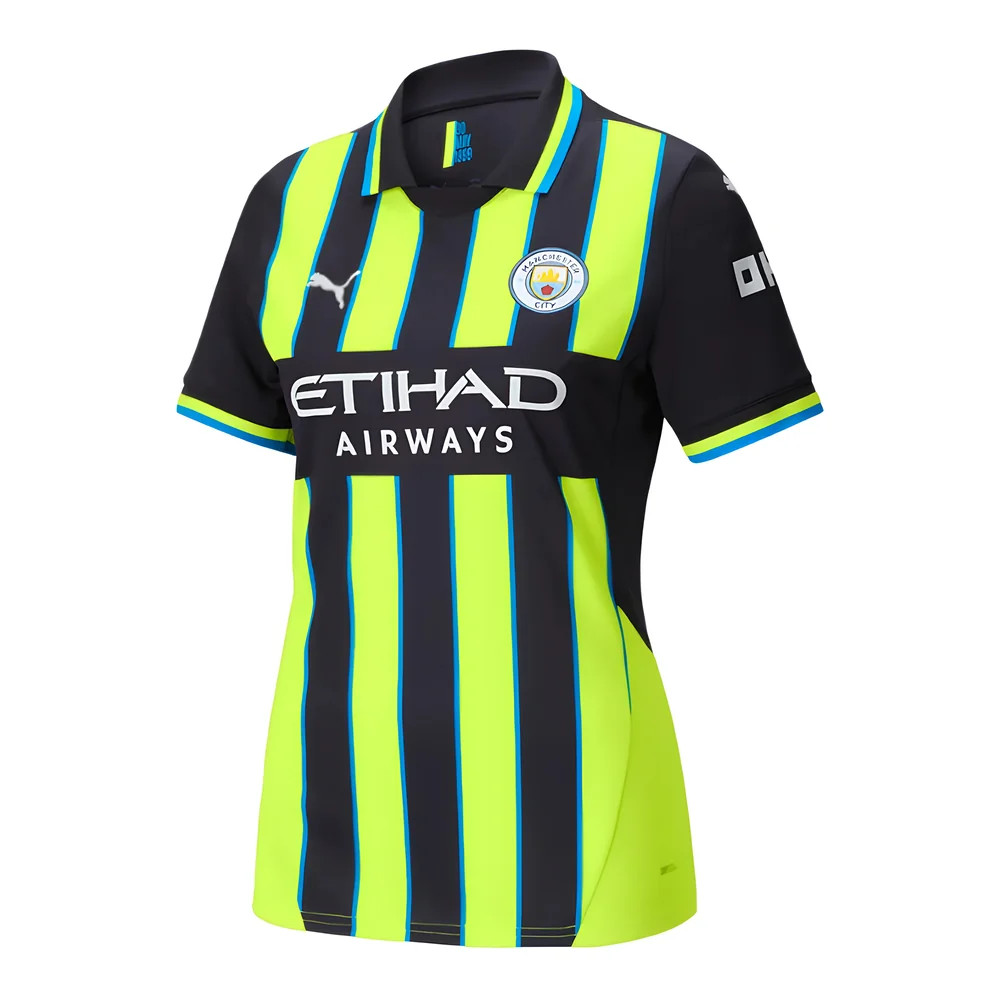 '24-'25 Man City Away Shirt () Polyester Manchester City Made By: Puma Women's Navy Medium
