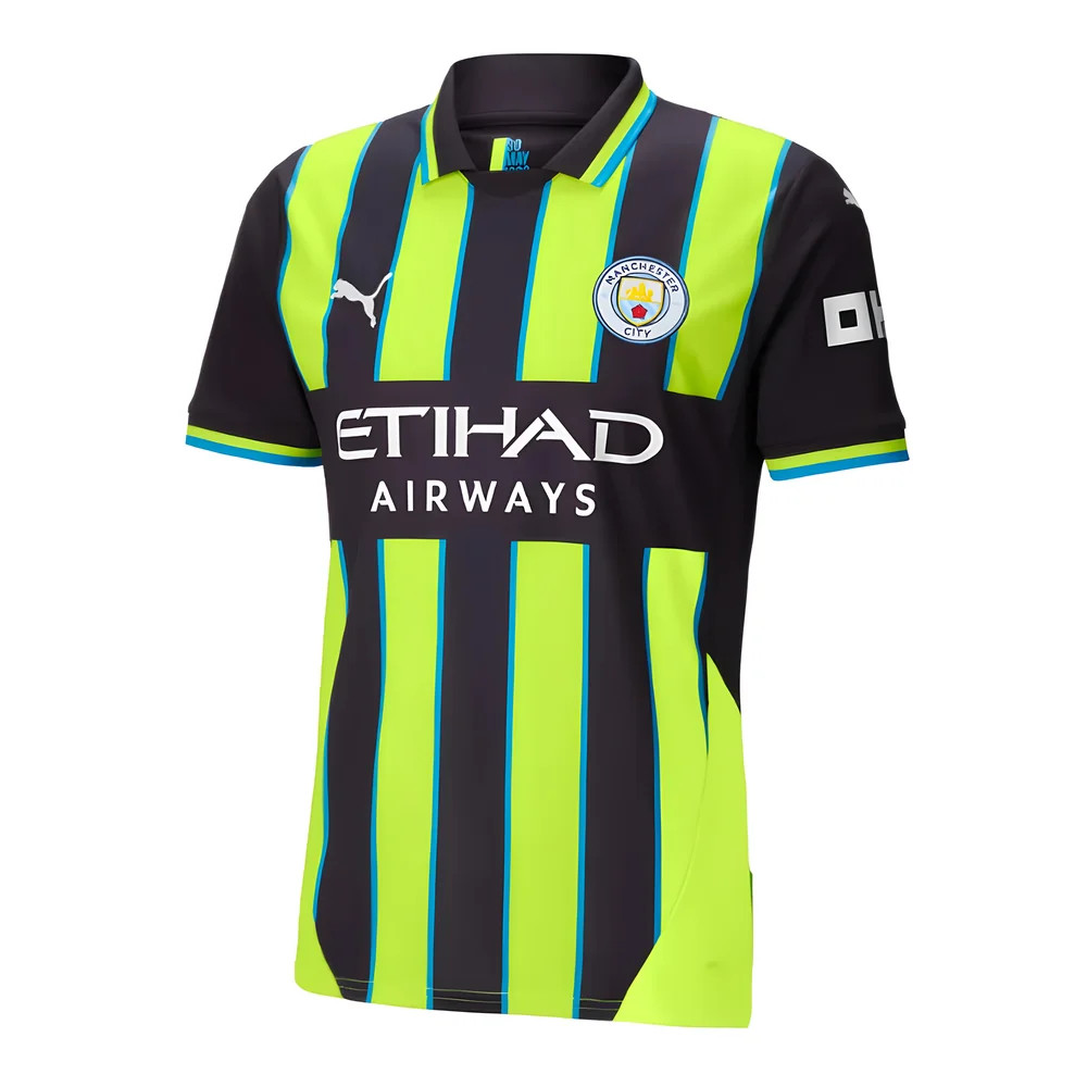 '24-'25 Man City Away Shirt Polyester Manchester City Made By: Puma Men's Navy Medium