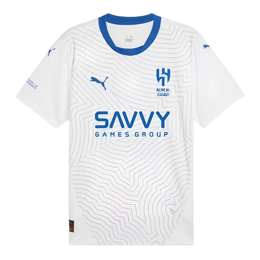 '24-'25 Al Hilal Away Shirt Polyester Al-Hilal Made By: Puma Men's White Xxl