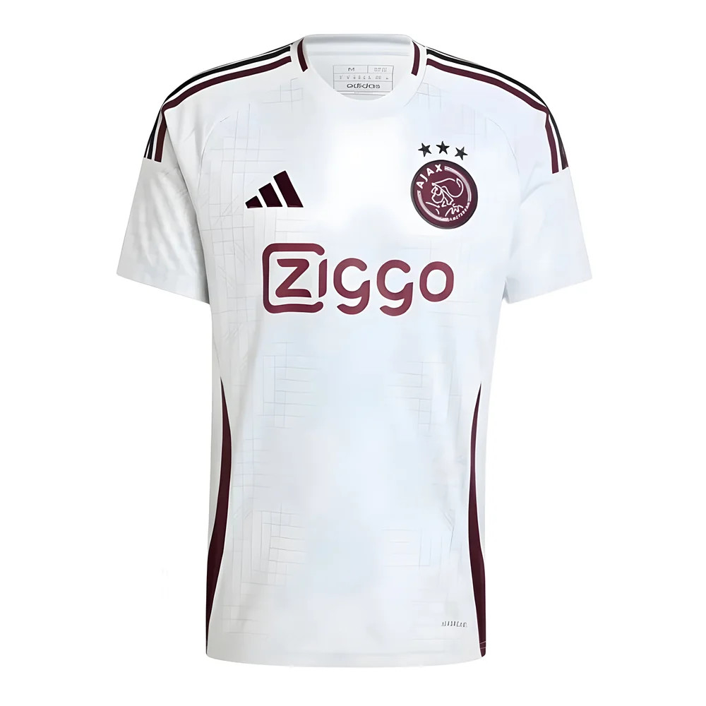 '24-'25 Ajax Third Shirt Polyester Made By: Adidas Men's White Extra Large