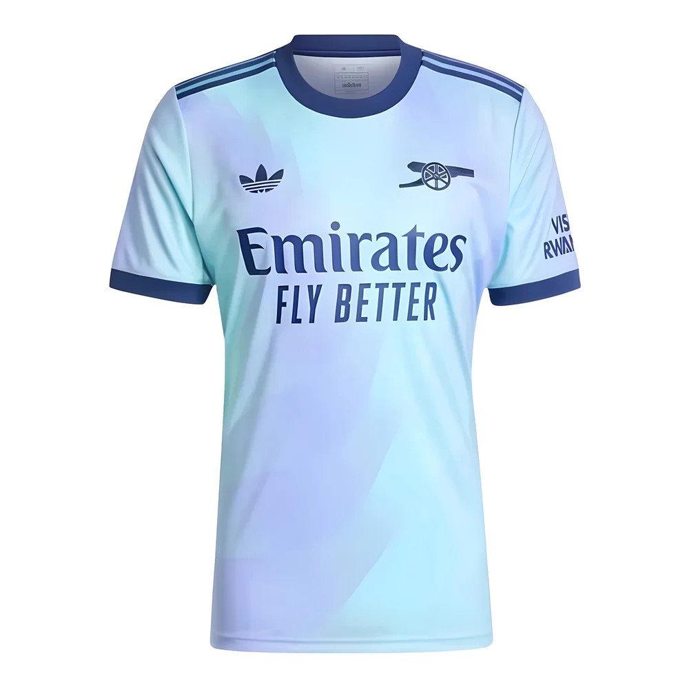 '24-'25 Arsenal Third Shirt Polyester Made By: Adidas Men's Blue Medium
