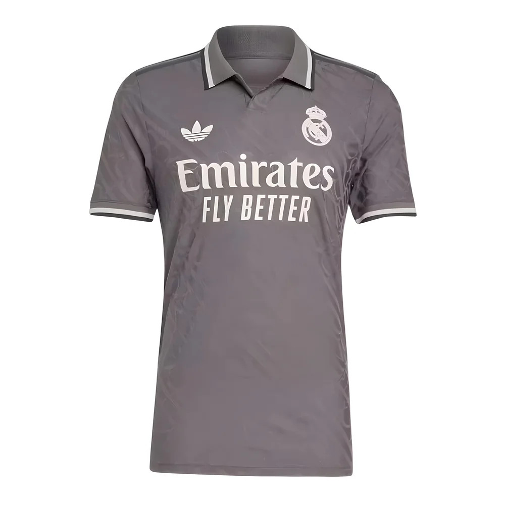 '24-'25 Real Madrid Third Shirt Polyester Made By: Adidas Men's Black Xxl