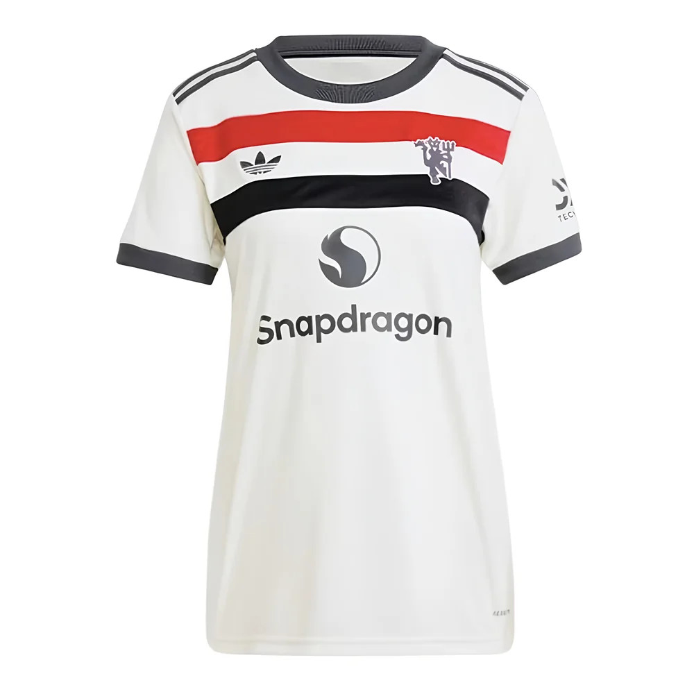 '24-'25 Man Utd Third Shirt () Polyester Manchester United Made By: Adidas Women's White Medium