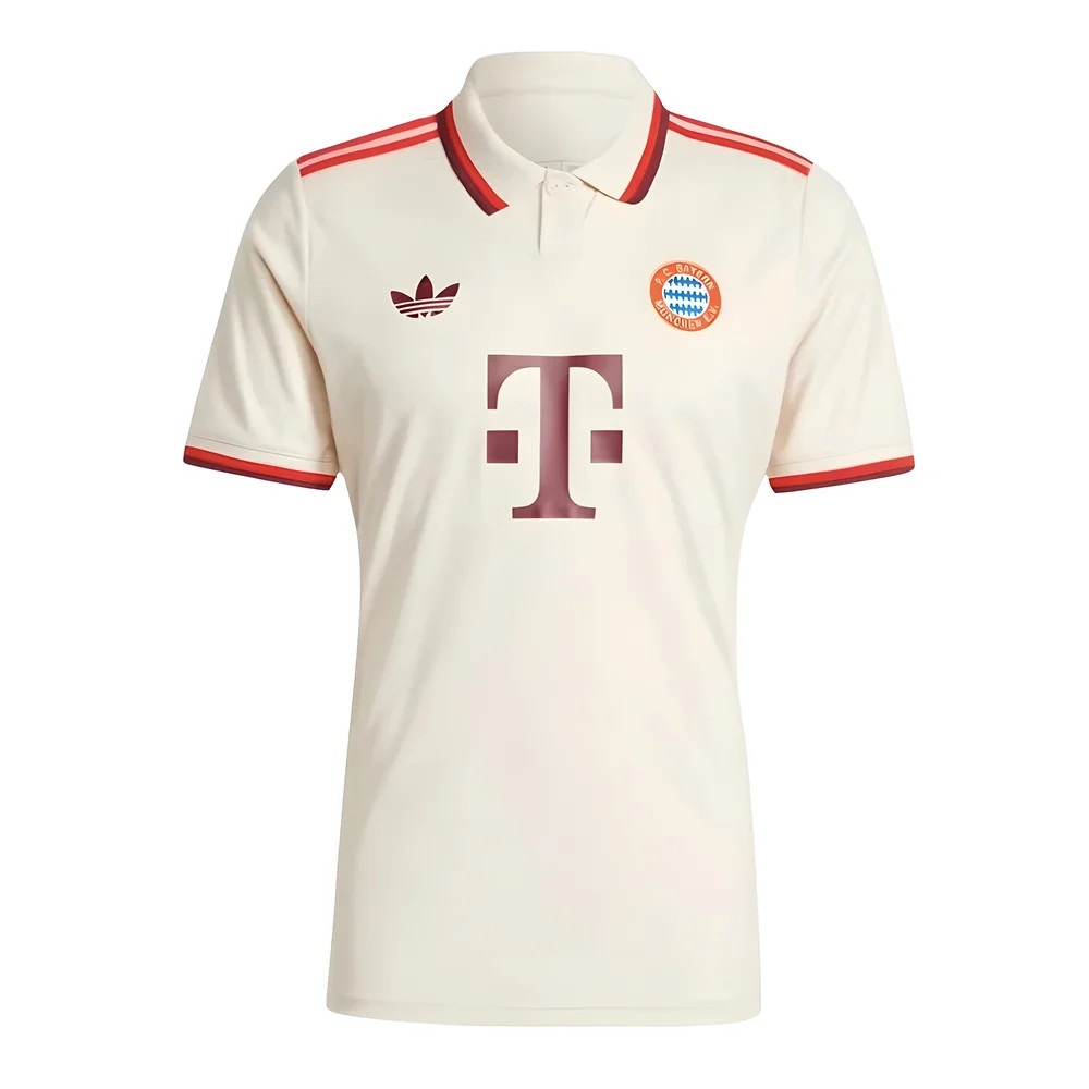 '24-'25 Bayern Munich Third Shirt Polyester Made By: Adidas Men's White Xxl