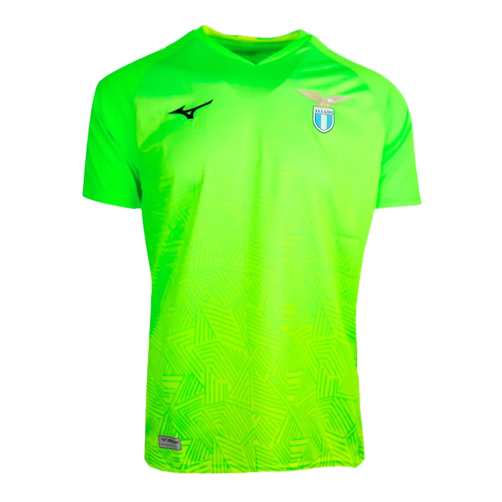 '24-'25 Lazio Home Goalkeeper Shirt (Green) - Kids Polyester Made By: Mizuno Unisex Kids Green Medium