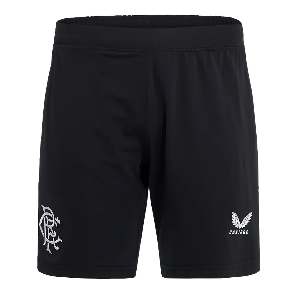 '24-'25 Rangers Third Shorts (Black) Polyester Made By: Castore Men's Black Extra Large
