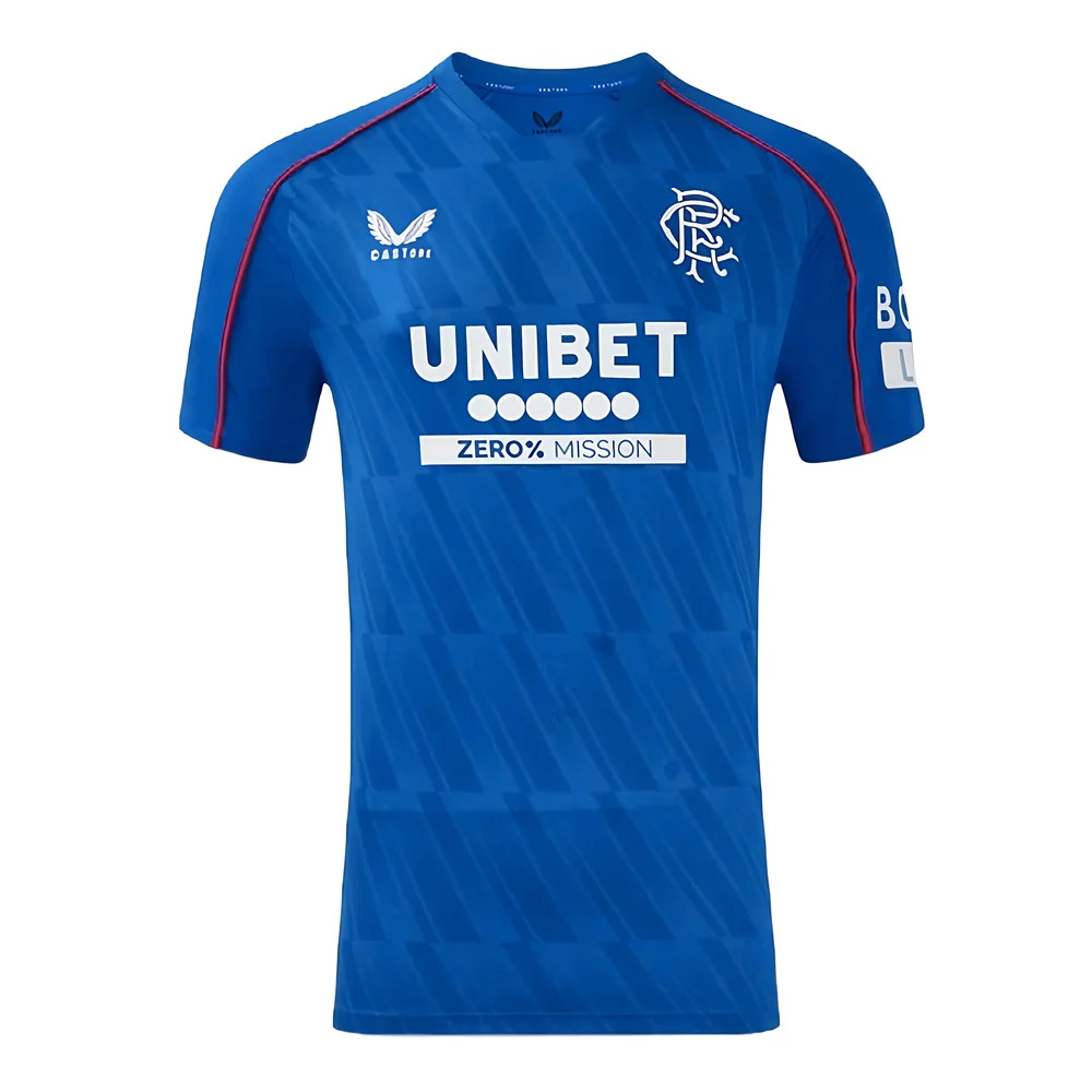 '24-'25 Rangers Authentic Pro Home Shirt Polyester Made By: Castore Men's Blue Medium