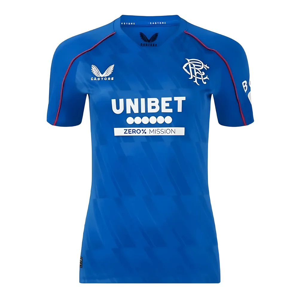 '24-'25 Rangers Home Shirt () Polyester Made By: Castore Women's Blue Extra Large
