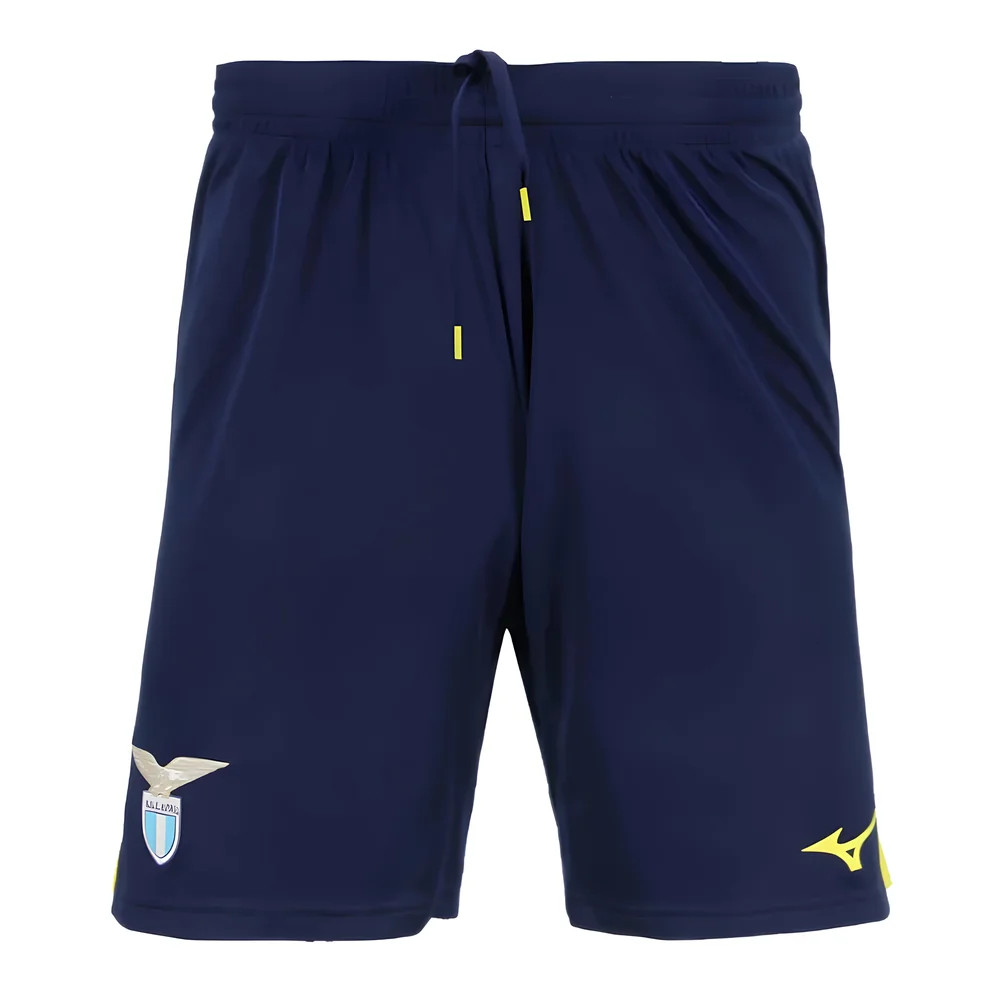 '24-'25 Lazio Away Shorts (Navy) - Kids Polyester Made By: Mizuno Unisex Kids Navy Medium