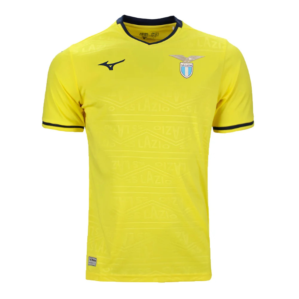 '24-'25 Lazio Away Shirt (Kids) Polyester Made By: Mizuno Unisex Kids Yellow Medium