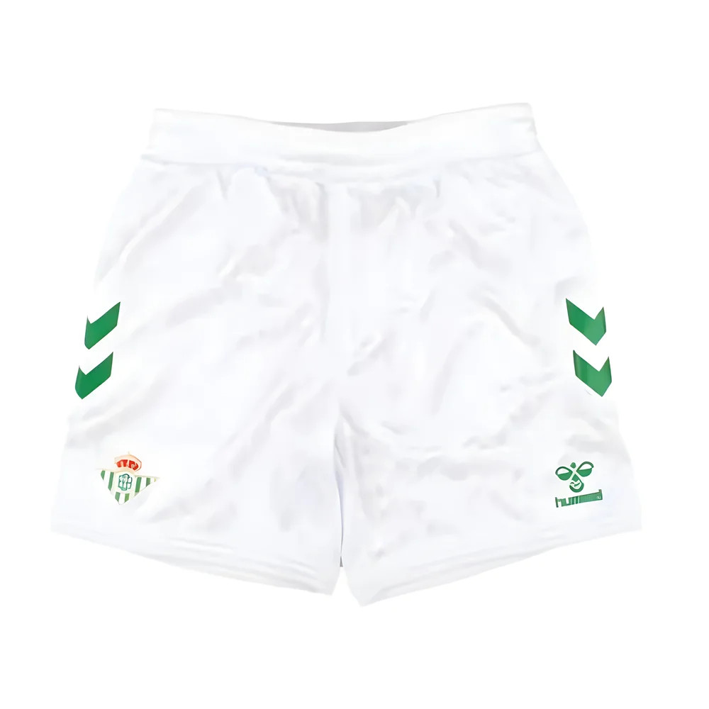 '24-'25 Real Betis Home Shorts (White) Polyester Made By: Hummel Men's White Xxl