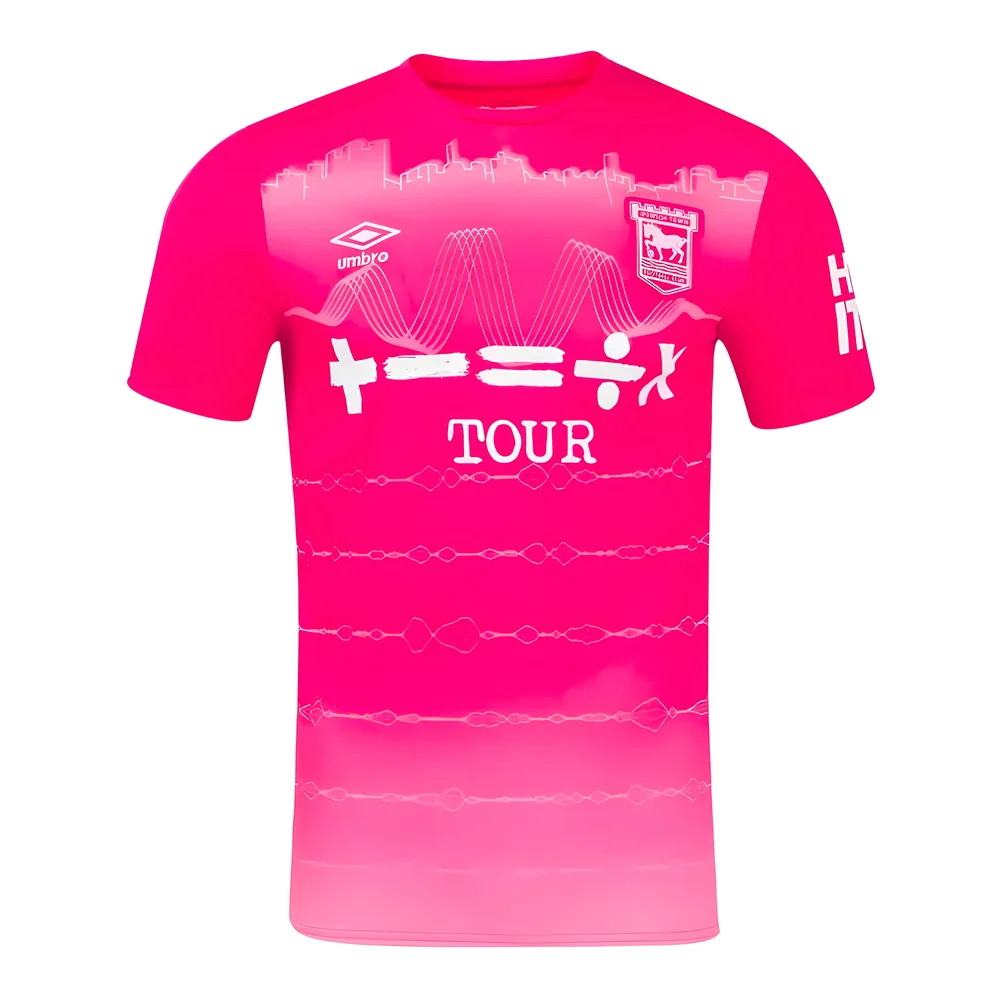 '24-'25 Ipswich Town Third Shirt (Kids) Polyester Made By: Umbro Unisex Kids Pink Medium