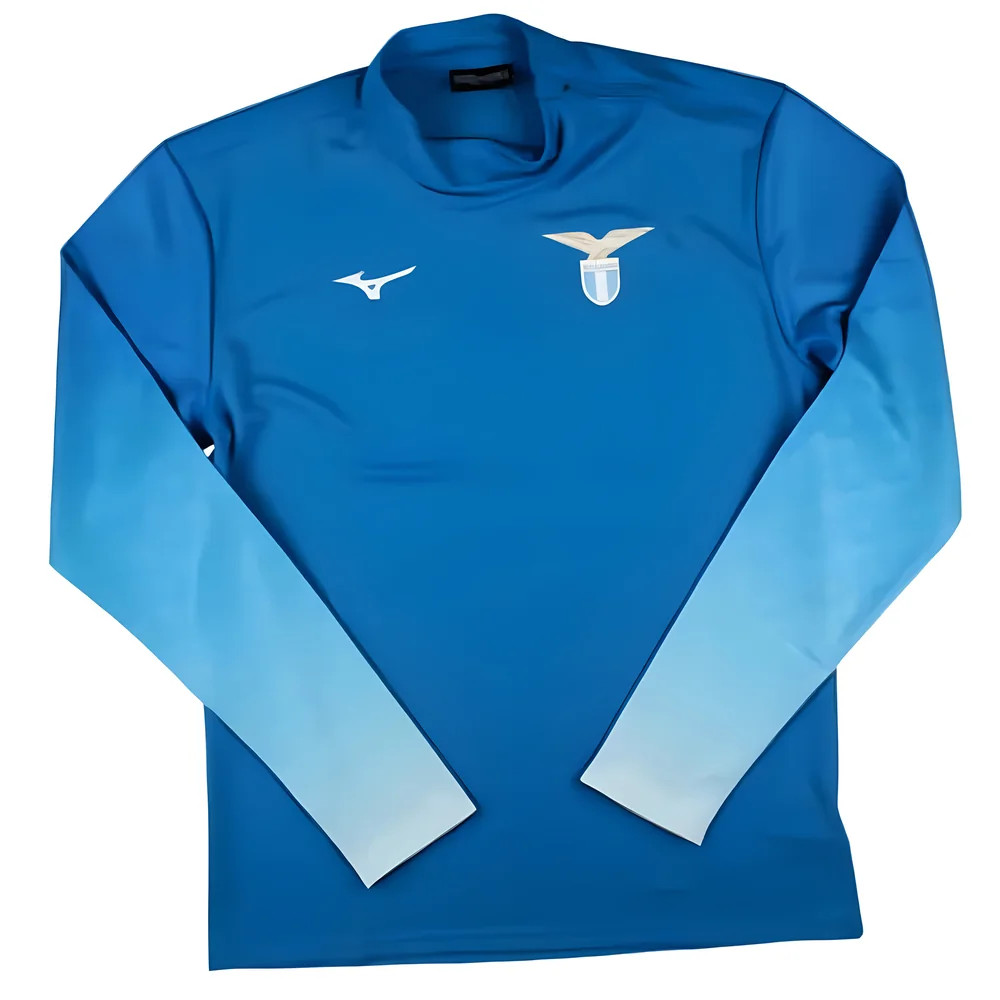 '24-'25 Lazio Mid Layer 1/2 Zip Training Top (Royal) Polyester Made By: Mizuno Men's Blue Large