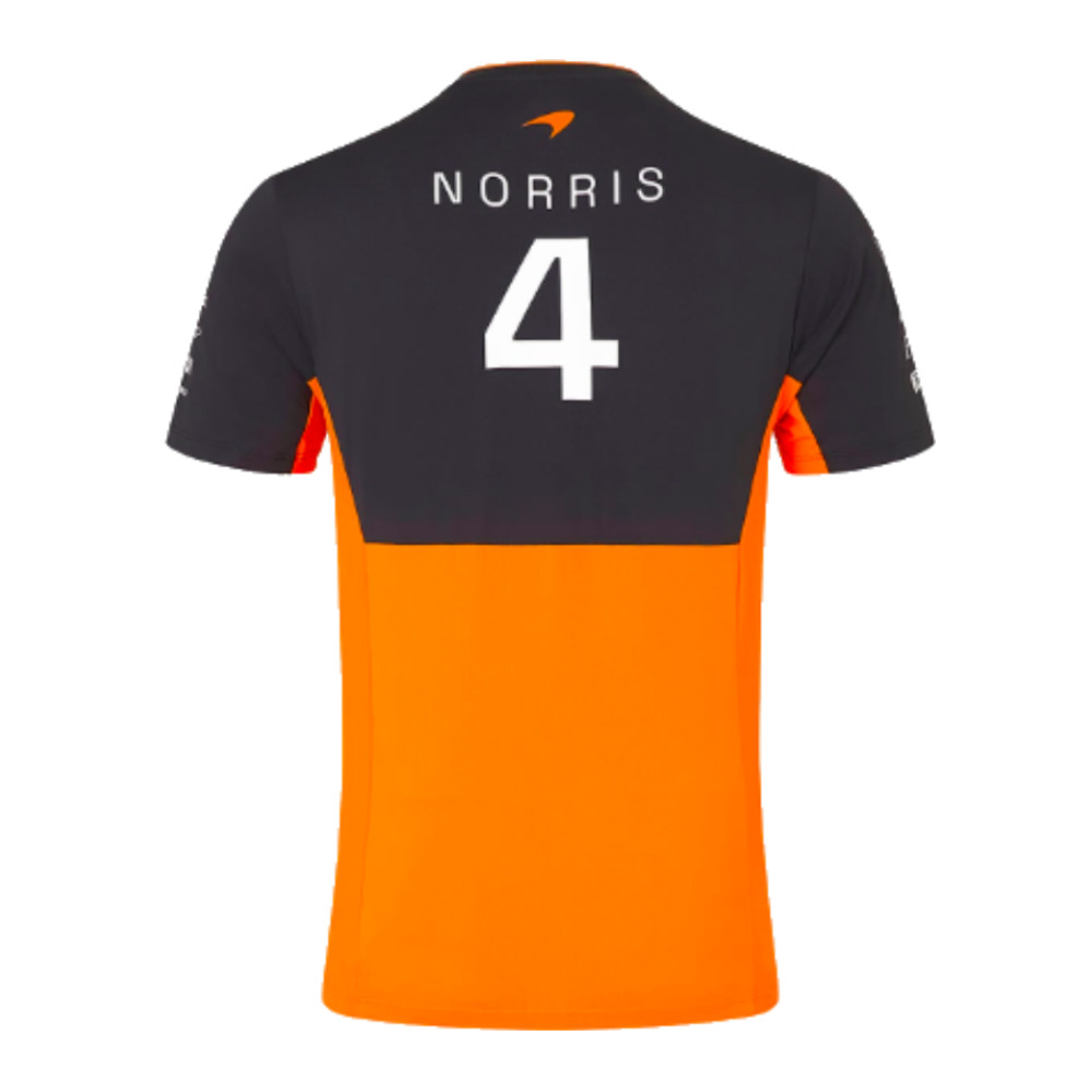 2024 Mclaren Lando Norris Replica Set Up T-Shirt (Autumn Glory) Polyester Made By: Castore Men's Orange Xxl
