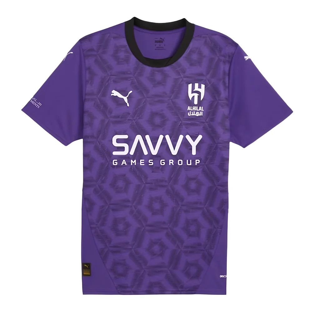 '24-'25 Al Hilal Third Shirt Polyester Al-Hilal Made By: Puma Men's Purple 3XL