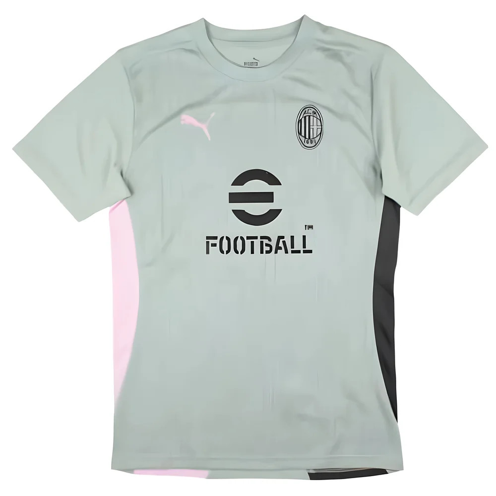 '24-'25 Ac Milan Training Shirt ( Fog) Polyester Made By: Puma Men's Green Medium