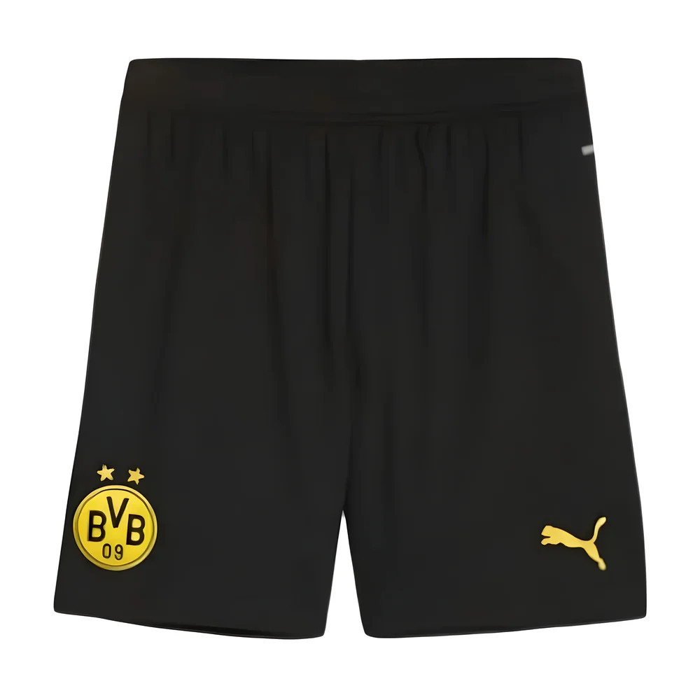 '24-'25 Borussia Dortmund Home Shorts (Black) Polyester Made By: Puma Men's Black Xxl