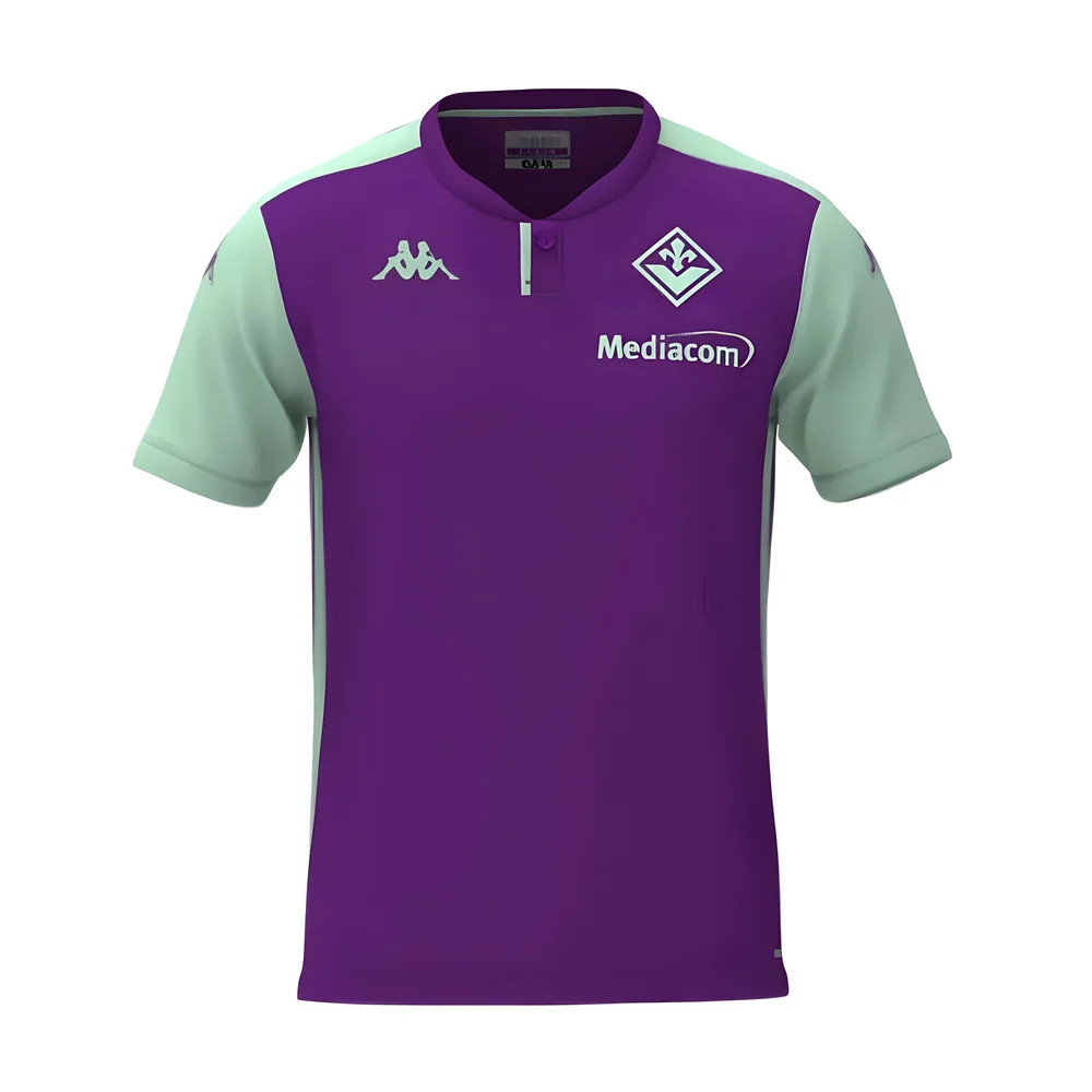 '24-'25 Fiorentina Polo Shirt (Purple) Polyester Made By: Kappa Men's Purple Medium