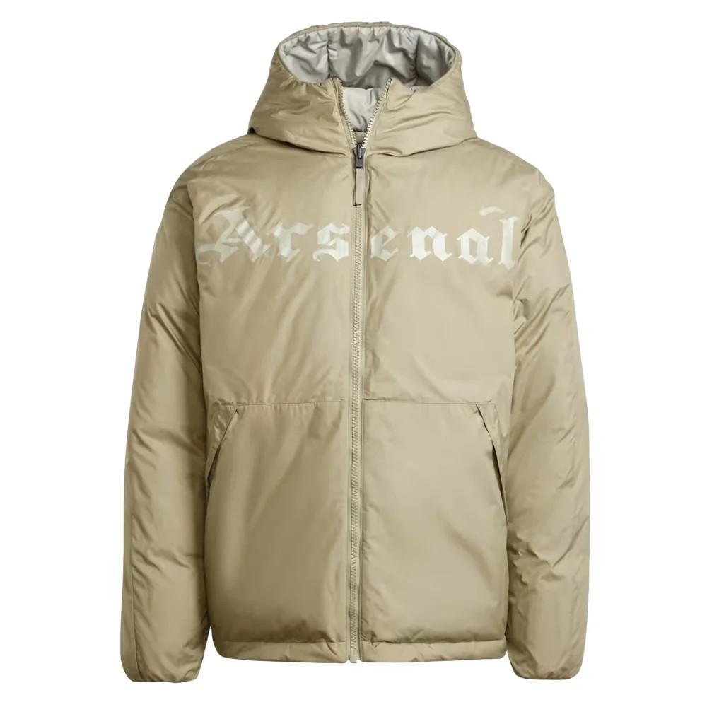 '24-'25 Arsenal Seasonal Down Jacket (Orbit ) Polyester Made By: Adidas Men's Green 3XL