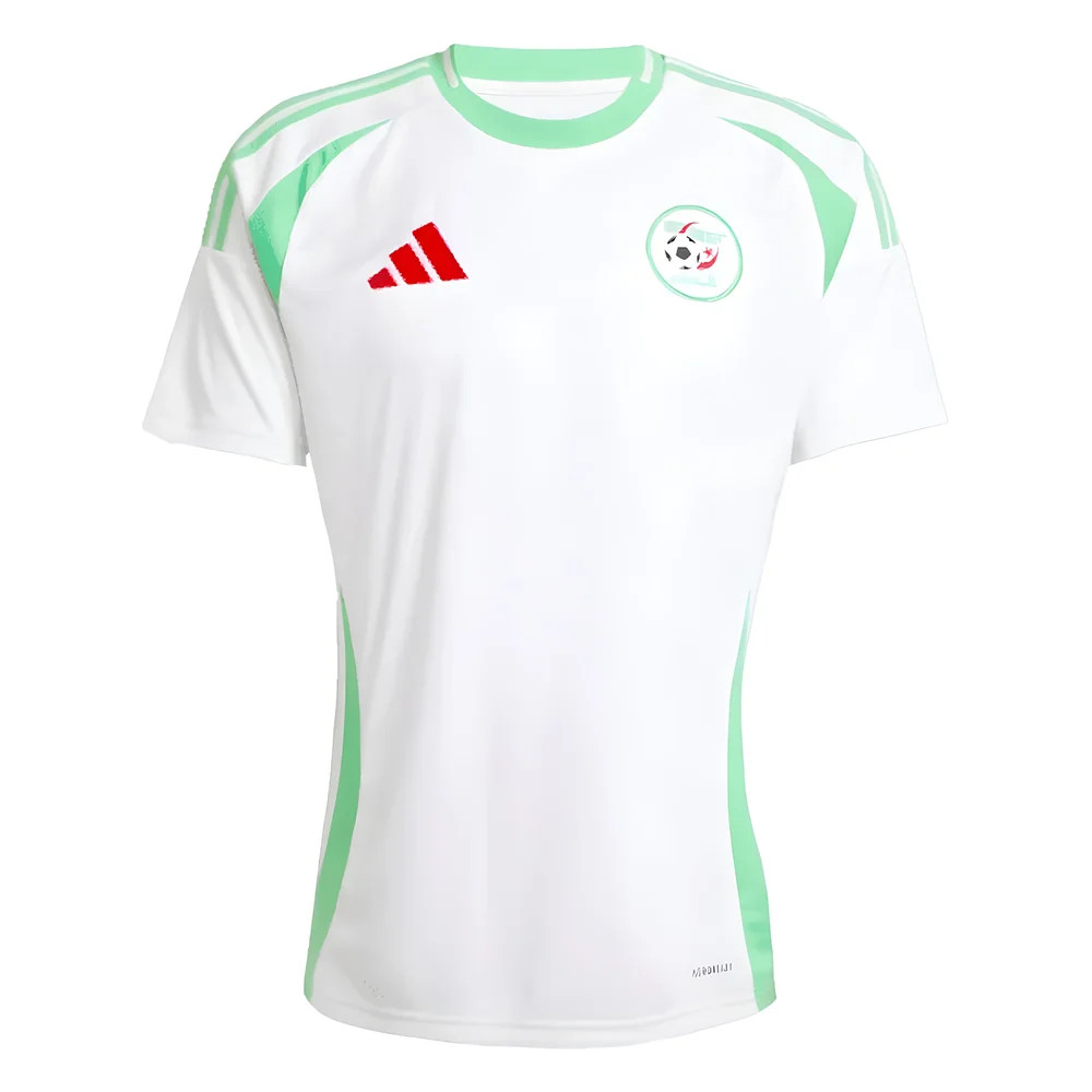 '24-'25 Algeria Home Shirt Polyester Made By: Adidas Men's White Large