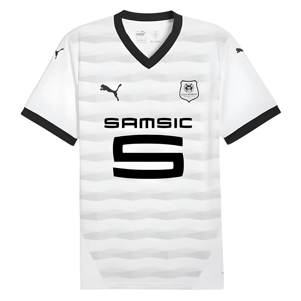'24-'25 Stade Rennais Away Shirt Polyester Rennes Made By: Puma Men's White 3XL