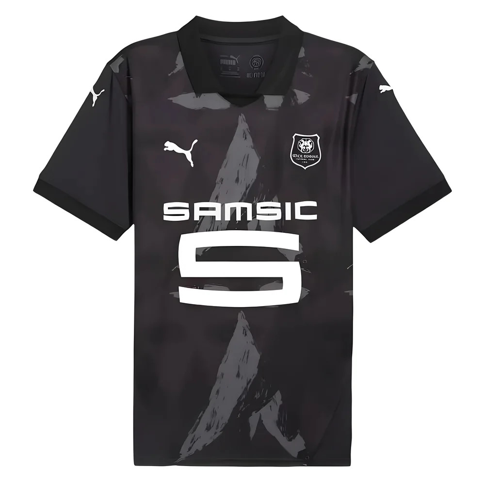 '24-'25 Stade Rennais Third Shirt Polyester Rennes Made By: Puma Men's Black Medium