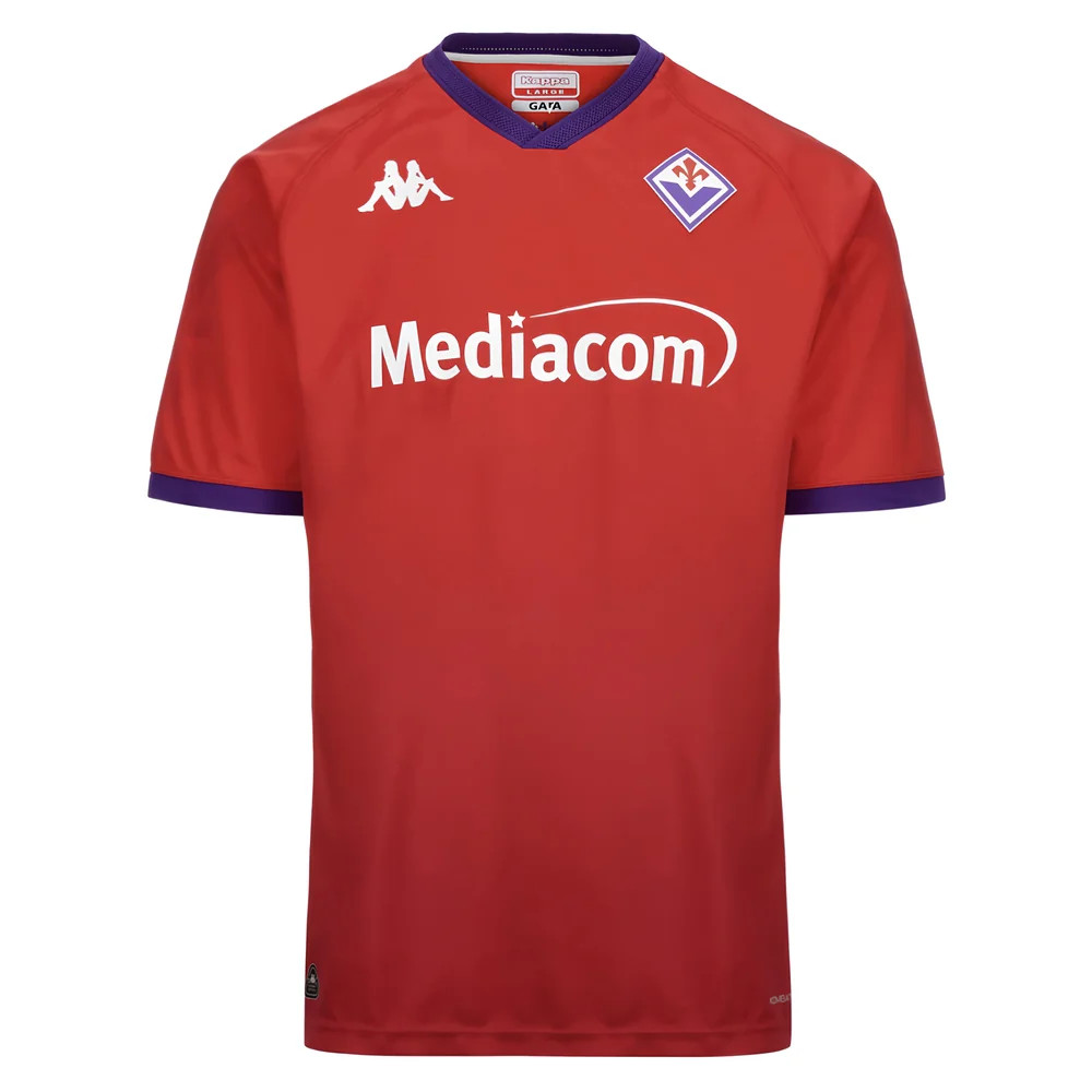 '24-'25 Fiorentina Third Shirt Polyester Made By: Kappa Men's Red Medium