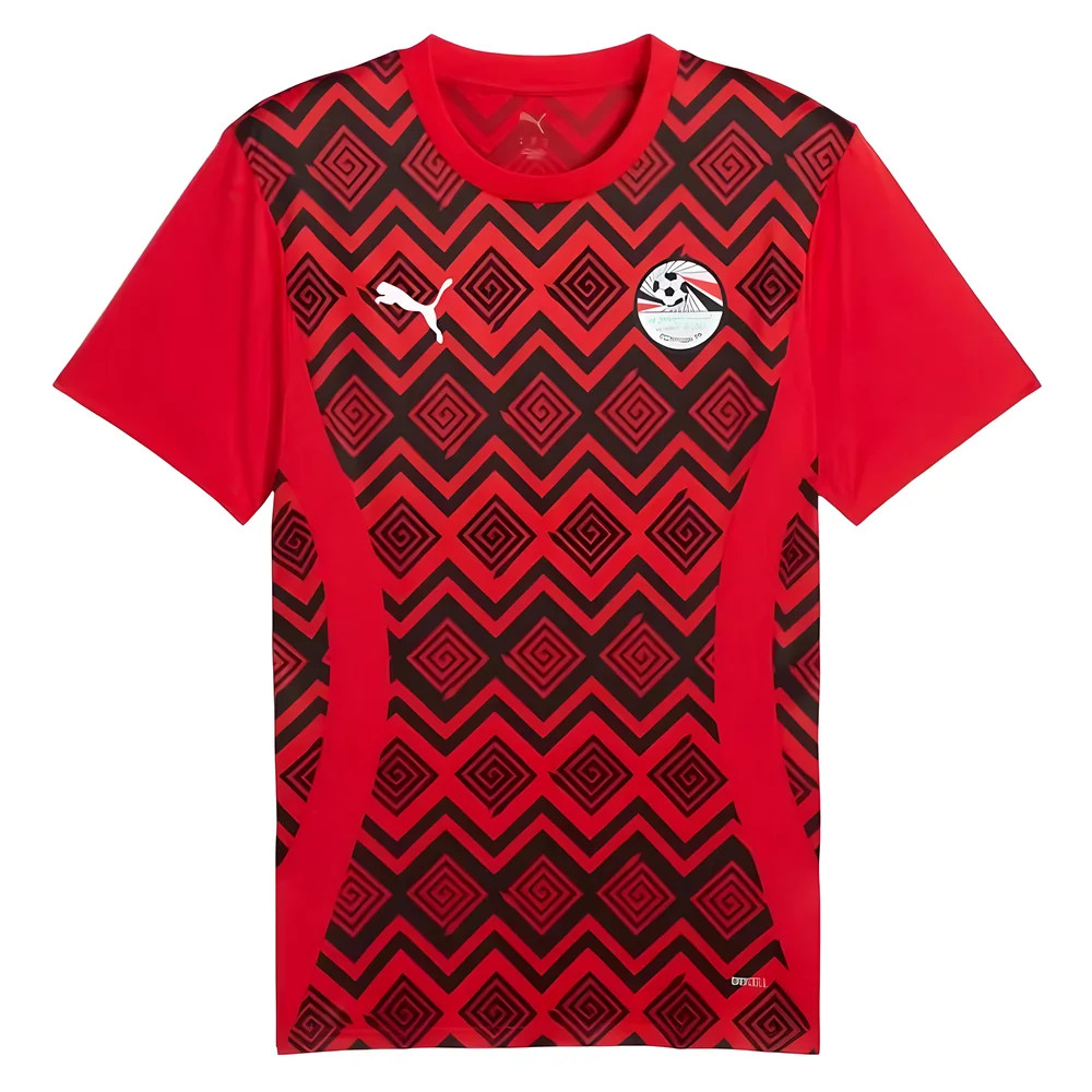 '24-'25 Egypt Prematch Ss Jersey (Red) Polyester Made By: Puma Men's Red Xxl