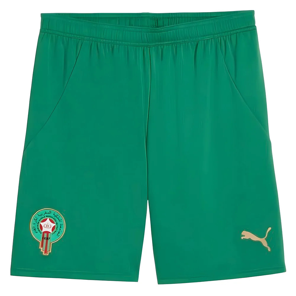 '24-'25 Morocco Away Shorts (Green) Polyester Made By: Puma Men's Green Xxl
