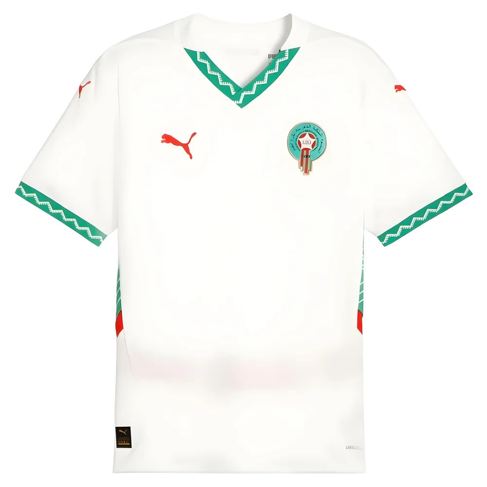'24-'25 Morocco Away Shirt Polyester Made By: Puma Men's White Xxl