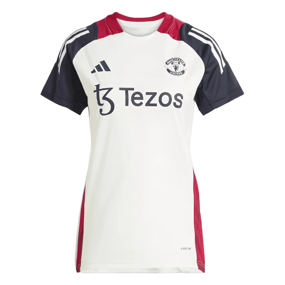 2025 Man Utd Training Jersey (Off ) - Wo Polyester Manchester United Made By: Adidas Men's White Extra Small