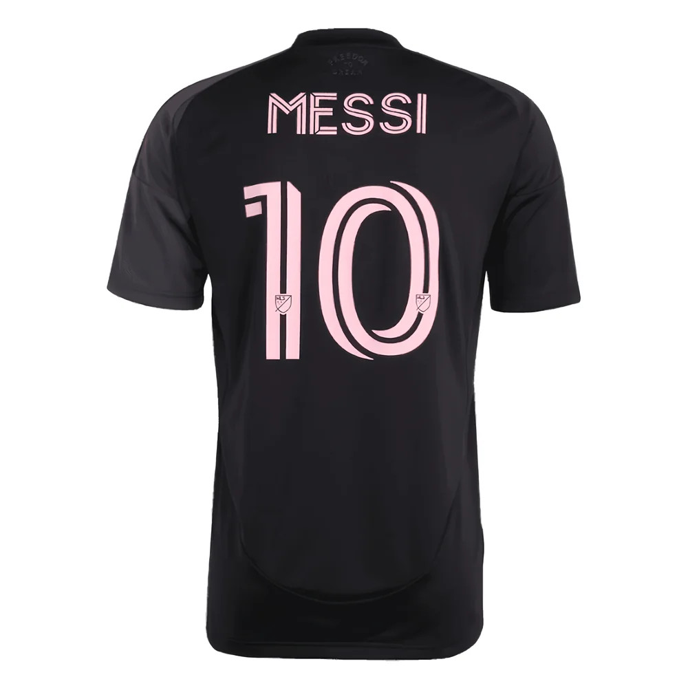 '25-'26 Inter Miami Lionel Messi Away Shirt Polyester Made By: Adidas Men's Black Xxl