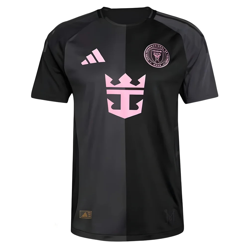 '25-'26 Inter Miami Authentic Away Shirt Polyester Made By: Adidas Men's Black 3XL