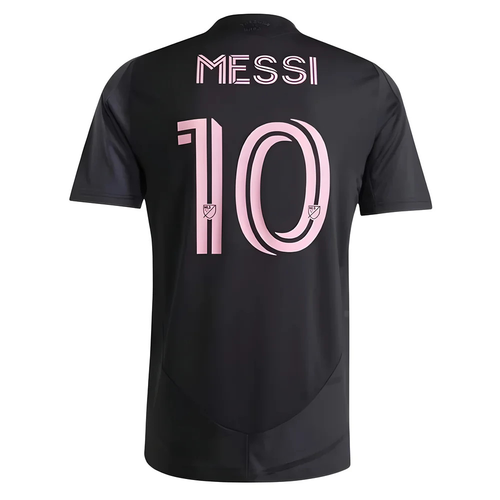 '25-'26 Inter Miami Lionel Messi Authentic Away Shirt (Messi 10) Polyester Made By: Adidas Men's Black Medium