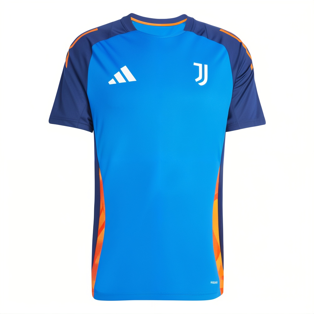 '24-'25 Juventus Training Jersey (Blue) Polyester Made By: Adidas Men's Blue Extra Large