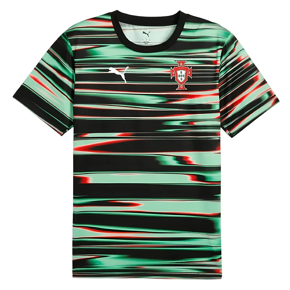 '25-'26 Portugal Prematch Ss Jersey (Black) Polyester Made By: Puma Men's Black Medium