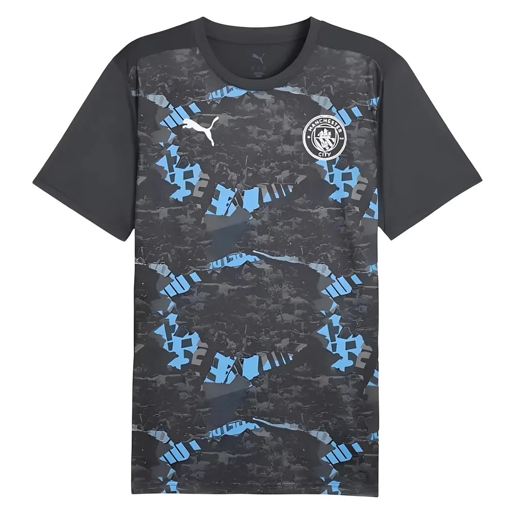 '24-'25 Man City Prematch Ss Jersey (Strong Gray) Polyester Manchester City Made By: Puma Men's Grey Xxl