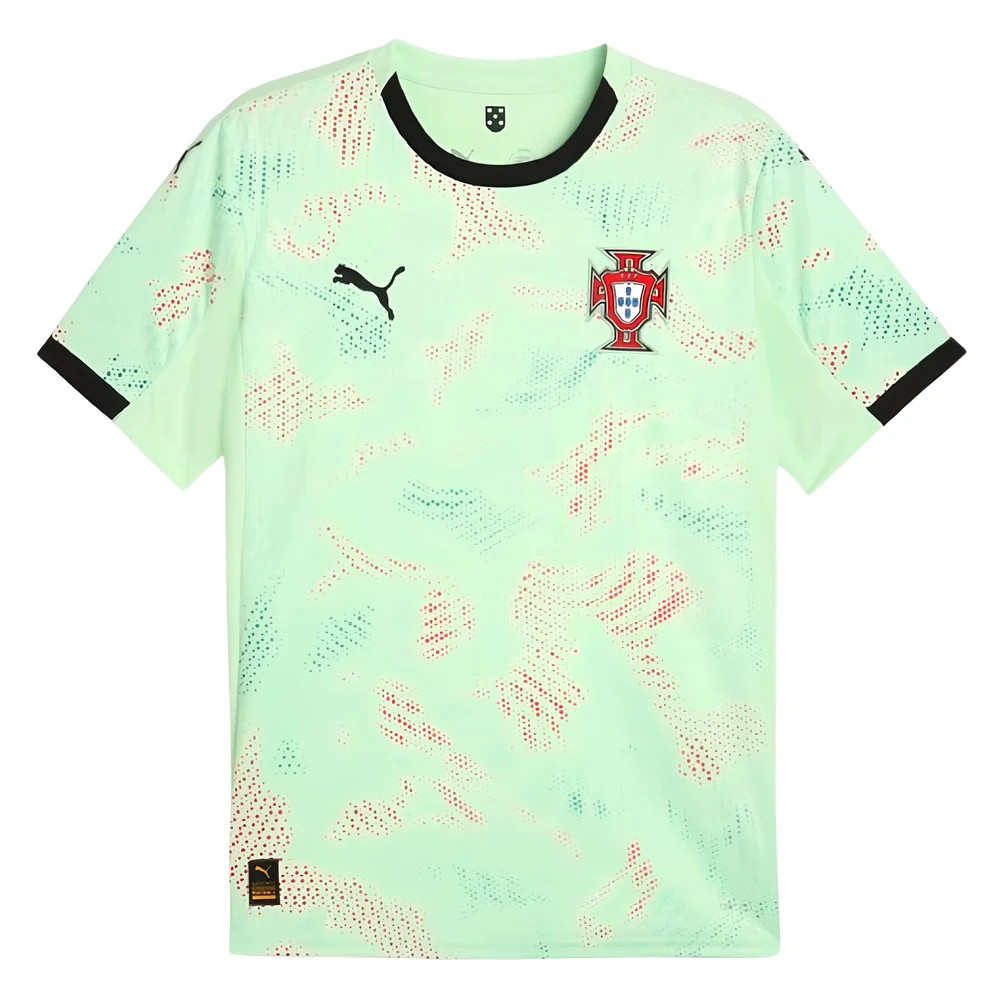 '25-'26 Portugal Wo Team Away Shirt (Unisex) Polyester Made By: Puma Men's Green Medium