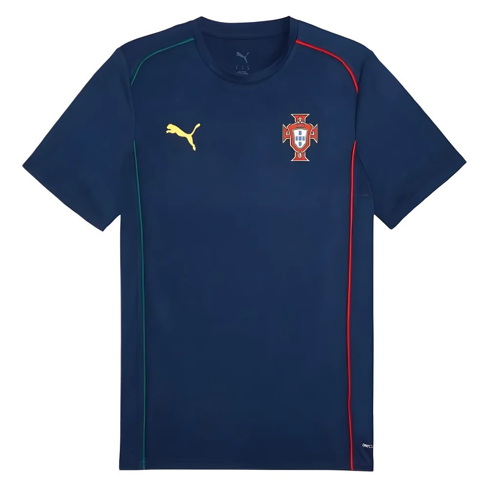 '25-'26 Portugal Casuals Tee (Persian ) Polyester Made By: Puma Men's Blue Xxl