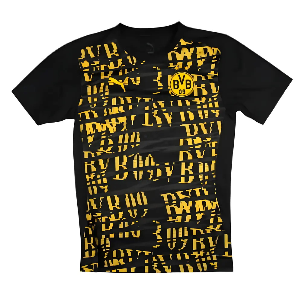 '24-'25 Borussia Dortmund Prematch Ss Jersey (Black) Polyester Made By: Puma Men's Black Medium