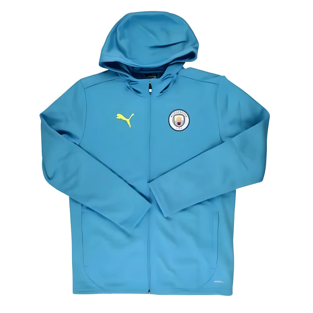 '24-'25 Man City Training Softshell Jacket (Magic ) Polyester Manchester City Made By: Puma Men's Blue Large