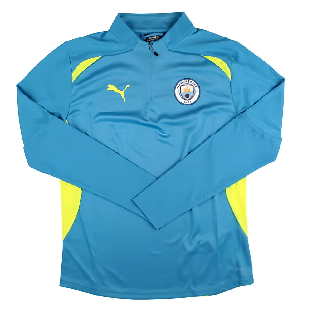 '24-'25 Man City Training 1/4 Zip Top Pro (Magic ) Polyester Manchester City Made By: Puma Men's Blue Extra Large
