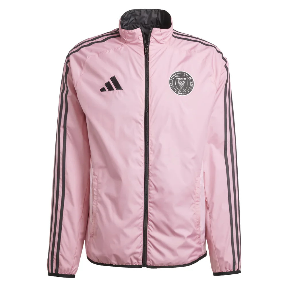 '25-'26 Inter Miami Reversible Anthem Jacket (Pink) Polyester Made By: Adidas Men's Pink Xxl